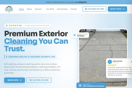 Pro Edge Solutions website